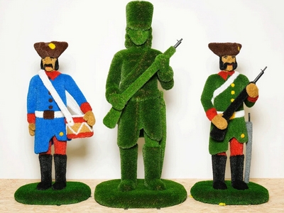 Топиари Композиция гусары, микс - газон Eco + Deluxe