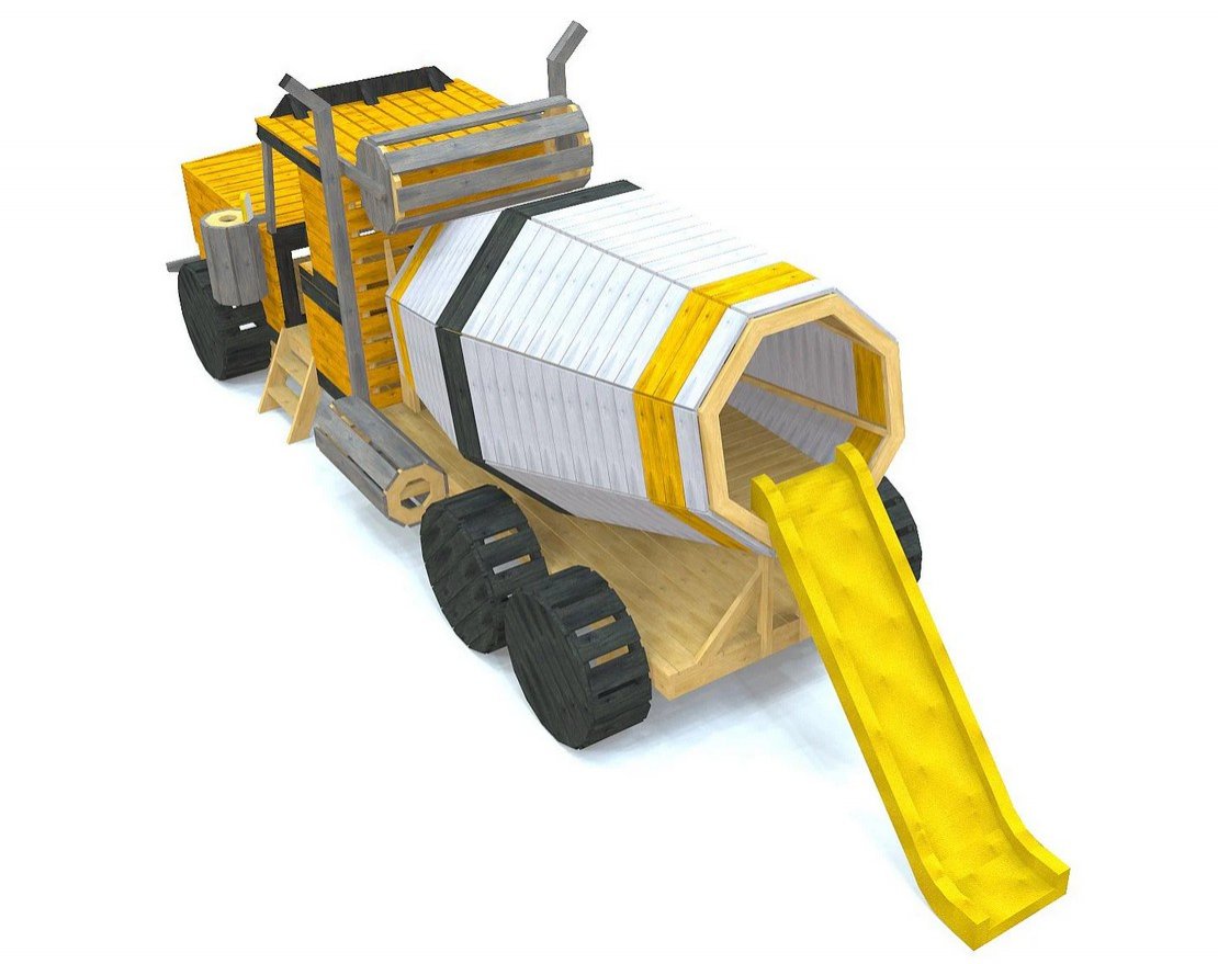 Игровой комплекс TORUDA WOOD Бетономешалка Павлуши - вид 2