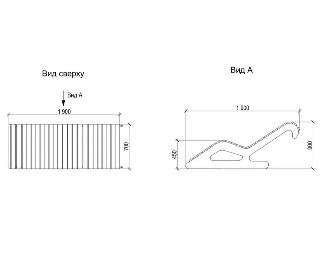 Шезлонг 1 - вид 2